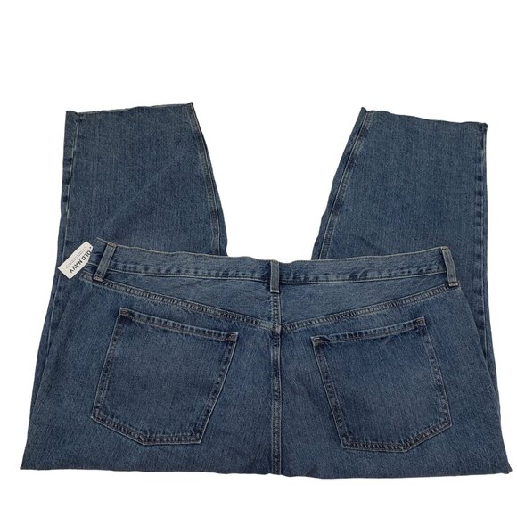 NWT Old Navy High Rise Slouchy Straight Distressed Button Fly Jeans Size 24 Plus - Picture 3 of 8